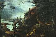 BRUEGEL, Pieter the Elder Landscape with the Temptation of Saint Anthony china oil painting reproduction